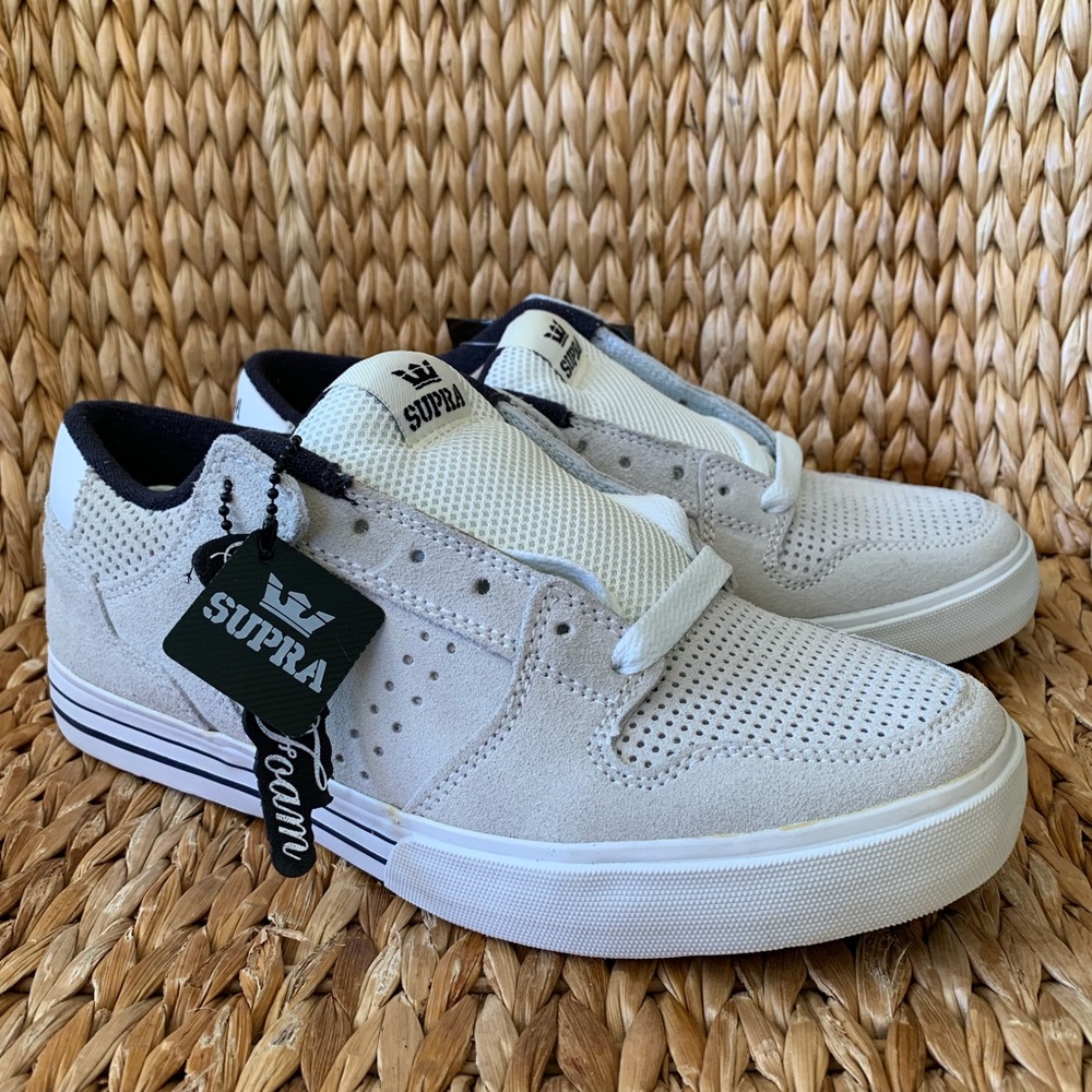 New Supra Vader Low Deadstock Y2K Suede Sneakers Mens 8 Womens 9.5